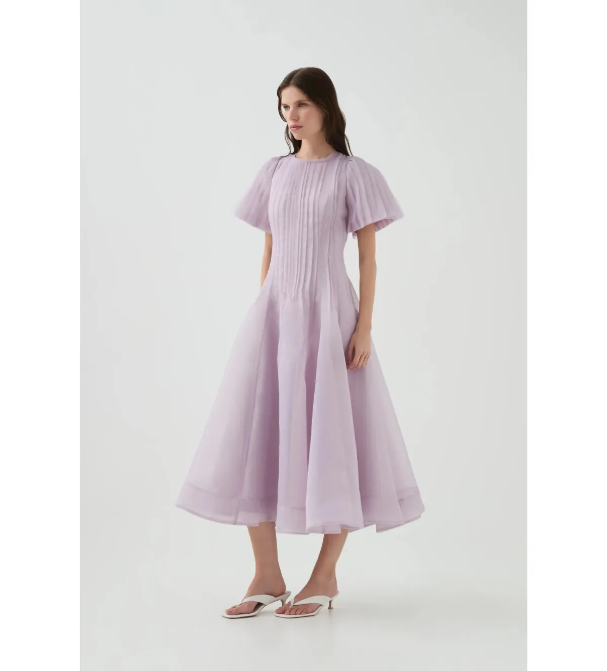 Aje Nova Pleated Midi Dress Size AU 12 - Image 2