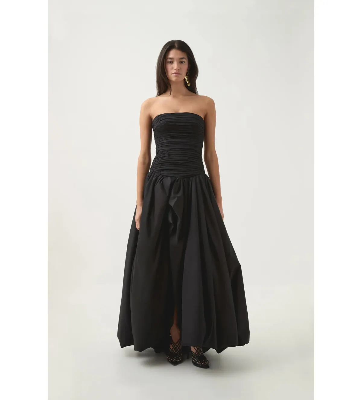 Aje Violette Bubble Hem Maxi in Black Size AU 4 - Image 1