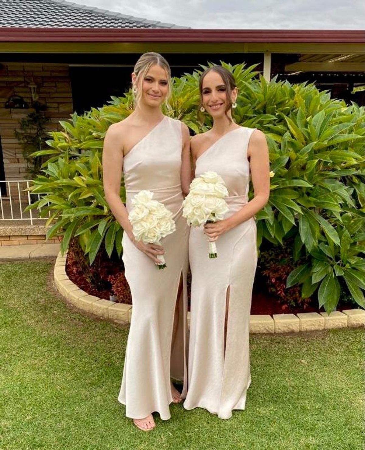 Bec & Bridge Dreamer Asym Dress Sand Size 8 - Image 6