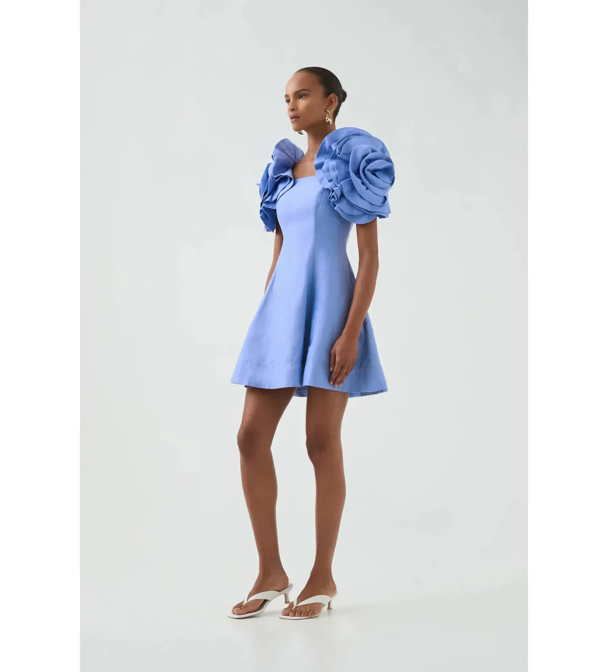 Aje Twyla Mini Dress in Oyster Blue Size M / AU 10 - Image 2