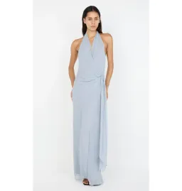 Bec & Bridge Soneva Wrap Dress Cloud Blue Size AU 6 for rent on The Volte - image 1