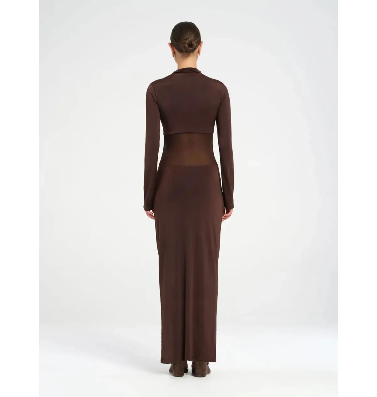Benni Dora Maxi Dress Chocolate Size AU 8 - Image 2