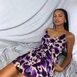 Rat & Boa Vale Dress Purple Print Size 6 for rent on The Volte - image 2