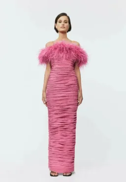 Rachel Gilbert Zion Midi Dress in Pink Size 4 / AU 14 for rent on The Volte - image 2
