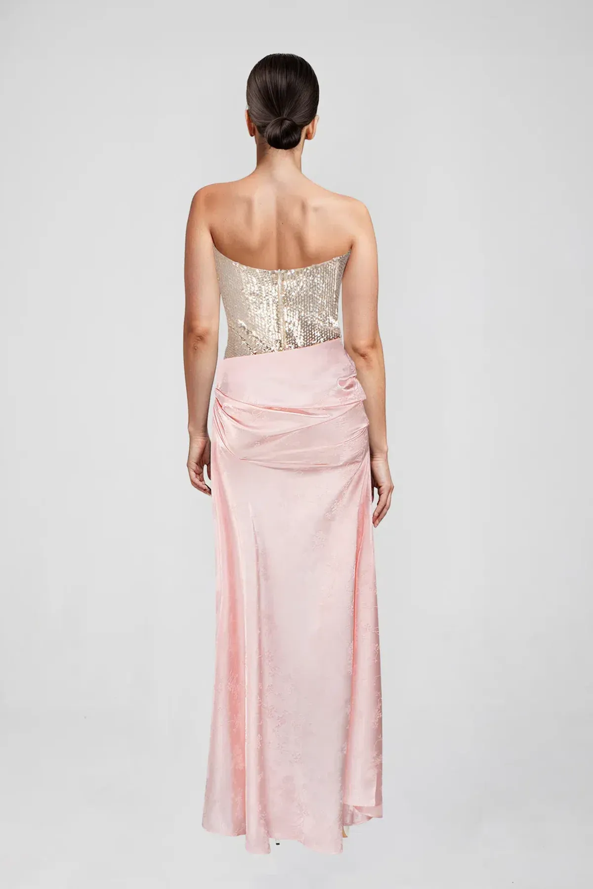 Atoir The Clara Gown Vintage Pink and Silver Size 10 - Image 4