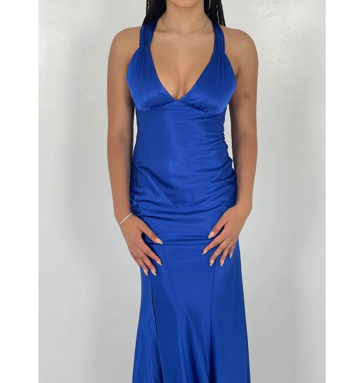 Ruth Tarvydas Aries Gown Blue Size 6 - Image 3