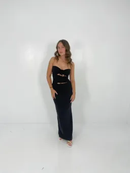 Maygel Coronel Black Veranera Midi Dress One Size for rent on The Volte - image 1