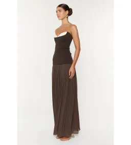 She Is OLLÁ Nicolette Dress Espresso Size S / AU 8 for rent on The Volte - image 2