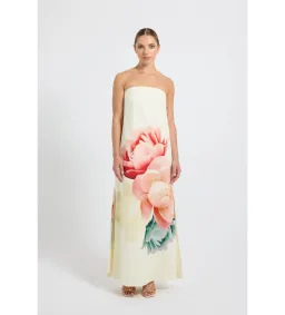 Pasduchas Nostalgia Strapless Maxi Dress Floral Size AU 12 for rent on The Volte - image 1
