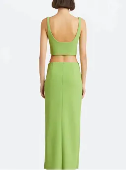 Bec & Bridge Karina Maxi Skirt & Bodice Sweet Pea Green Size 8 for rent on The Volte - image 3