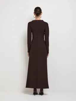 Sheike Alicia Maxi Dress in Brown Size 8 for rent on The Volte - image 2