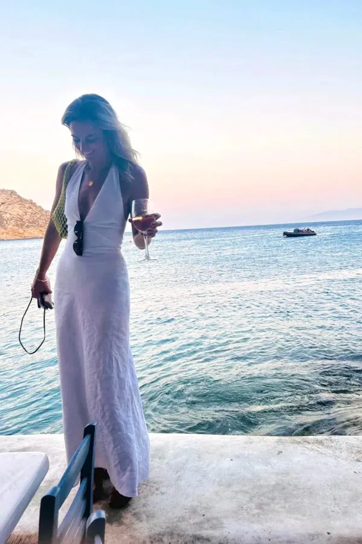 Reformation Delilah Linen Maxi Dress White Size 6 - Image 4