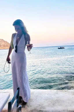 Reformation Delilah Linen Maxi Dress White Size 6 for rent on The Volte - image 4