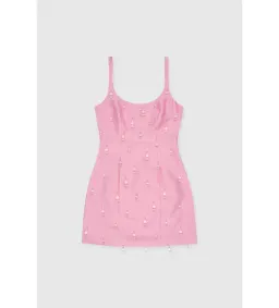 The Wolf Gang Luvia Beaded Mini Dress Floss Size S/AU 8 for rent on The Volte - image 1