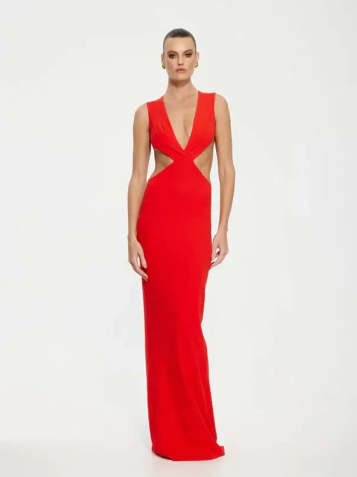 Effie Kats Valencia Gown Chery Red Size AU 10 - Image 1
