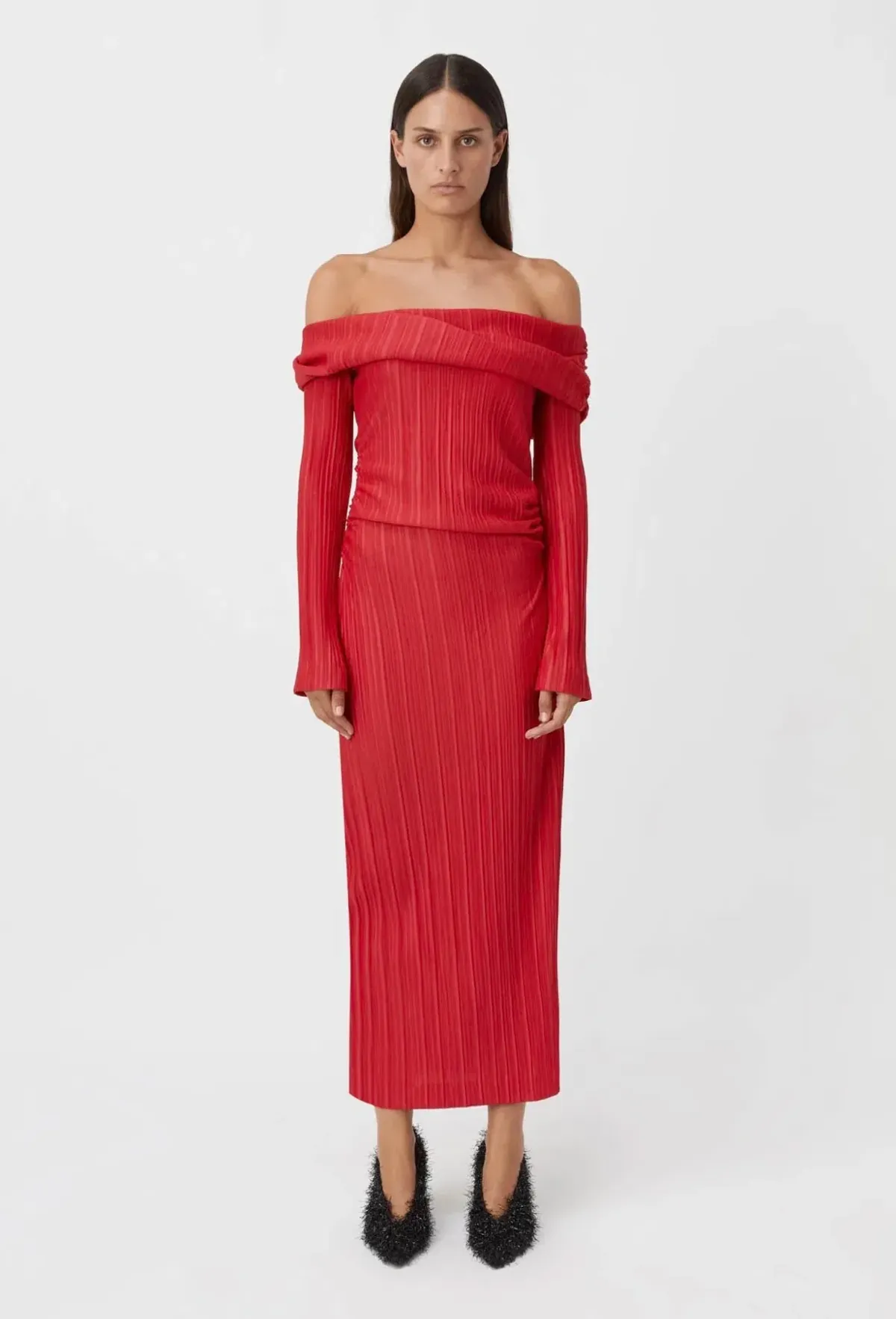 Camilla and Marc Shaw Midi Dress in Red Size 10 - Image 1