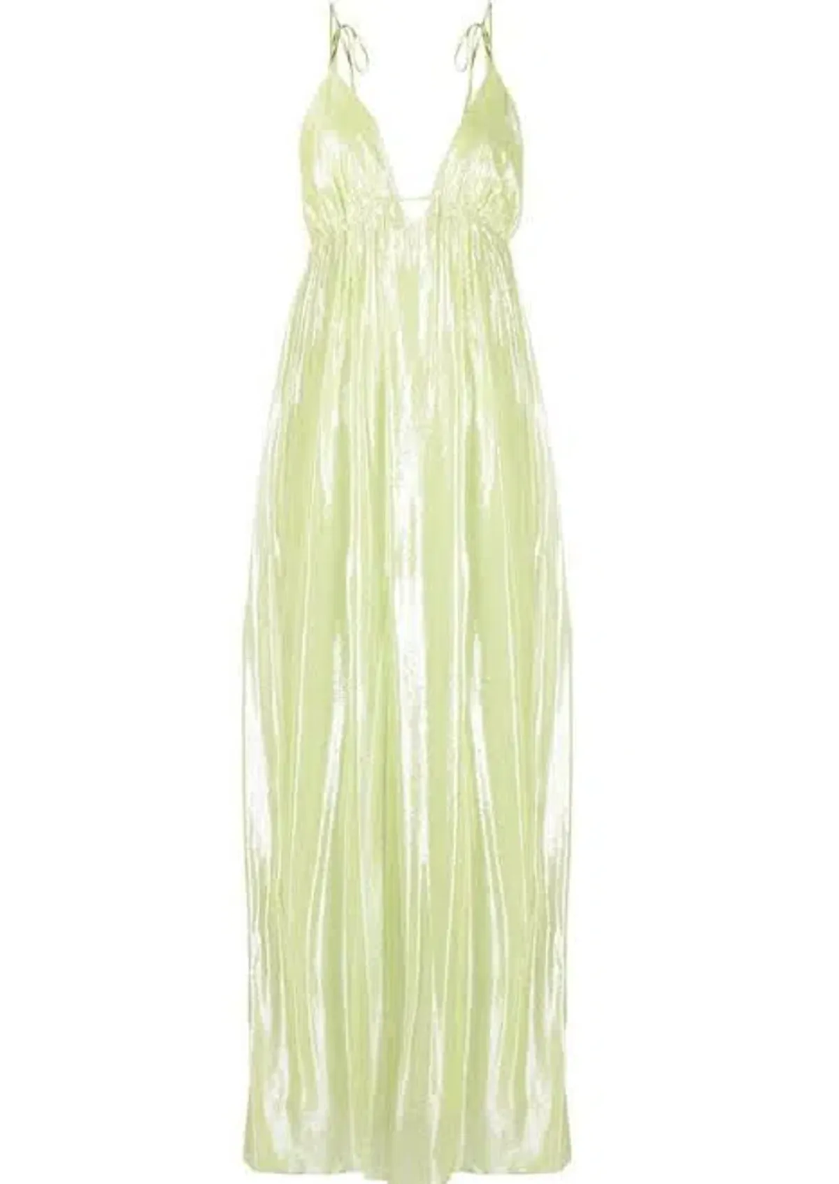 Manning Cartell Neon Heart Maxi Dress Lime Green Size 10 - Image 3
