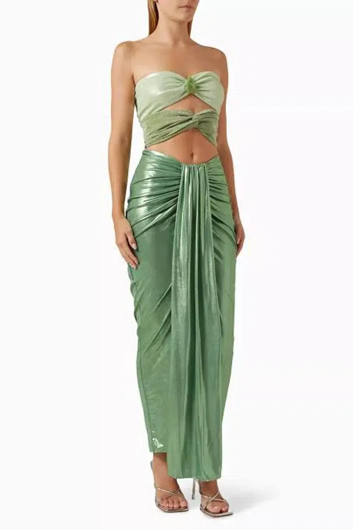 Baobab Giselle Maxi Dress Cucumber Green Size  L /Au 12  - Image 3