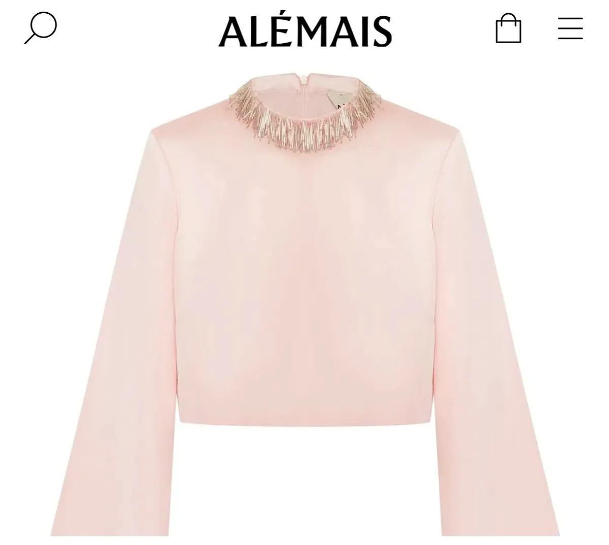 Alemais Inez Skirt & Cindy Embellished Exclusive Top Pink Size AU 14 - Image 6