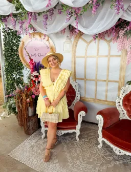 Aje Reflection Mini Dress Yellow Size 16 for rent on The Volte - image 5