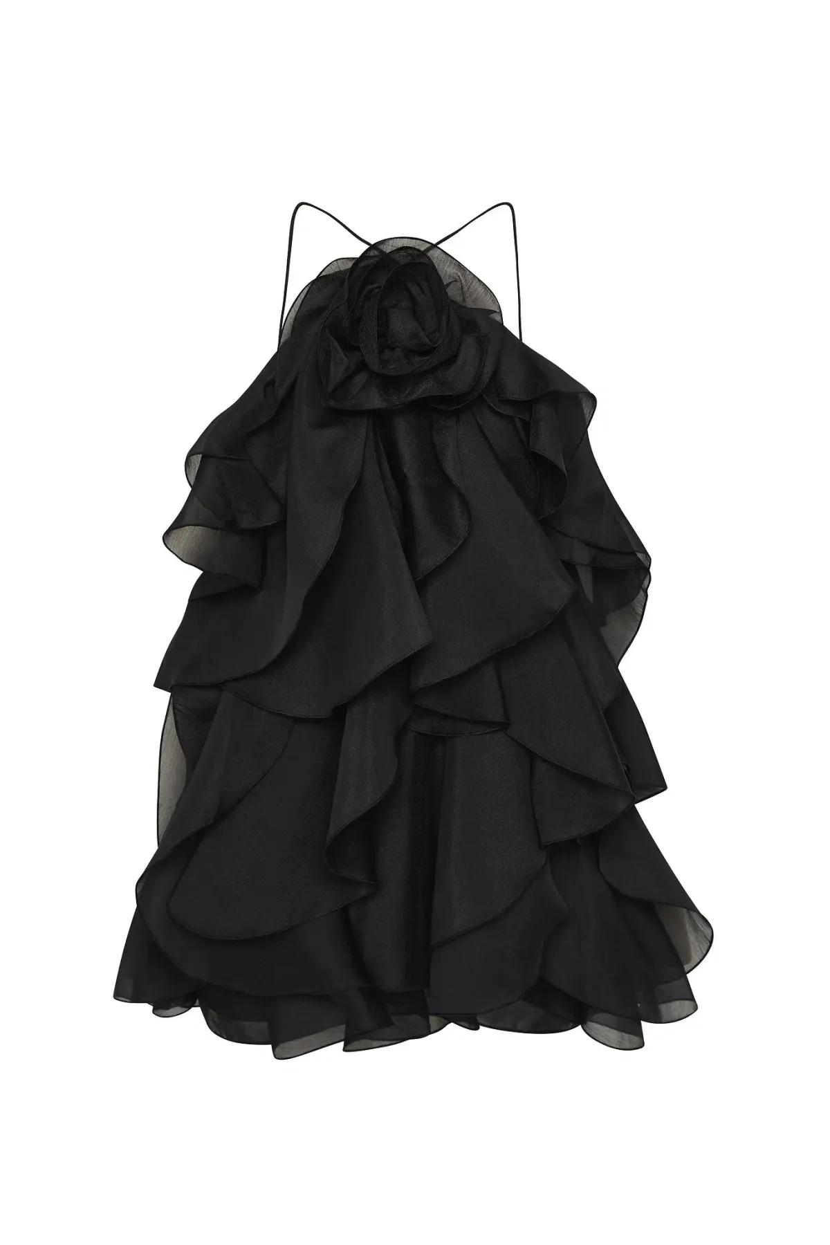 Aje Pandorea Layered Mini Dress Black Size AU 10 - Image 3