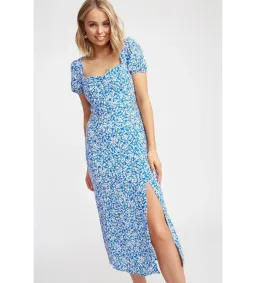 Kookai Iris Midi Dress Print Size 8 for rent on The Volte - image 2