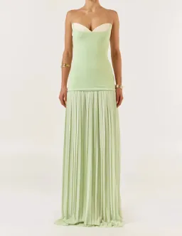 She is OLLÁ Nicolette Maxi Dress Green Size S/ Au 8 for rent on The Volte - image 1