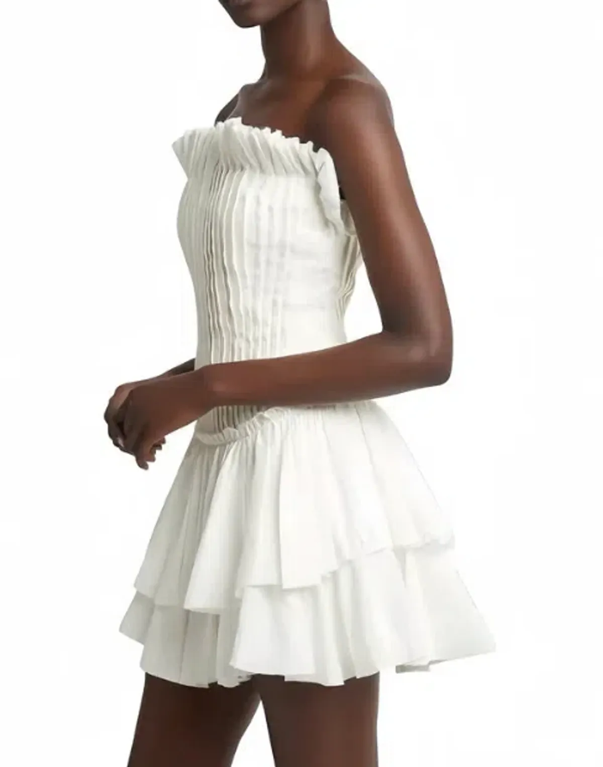 Aje Utopia Mini Dress White Size 10  - Image 4