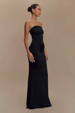Meshki Madison Slinky Dress in Black Size 6/XS for rent on The Volte - image 2