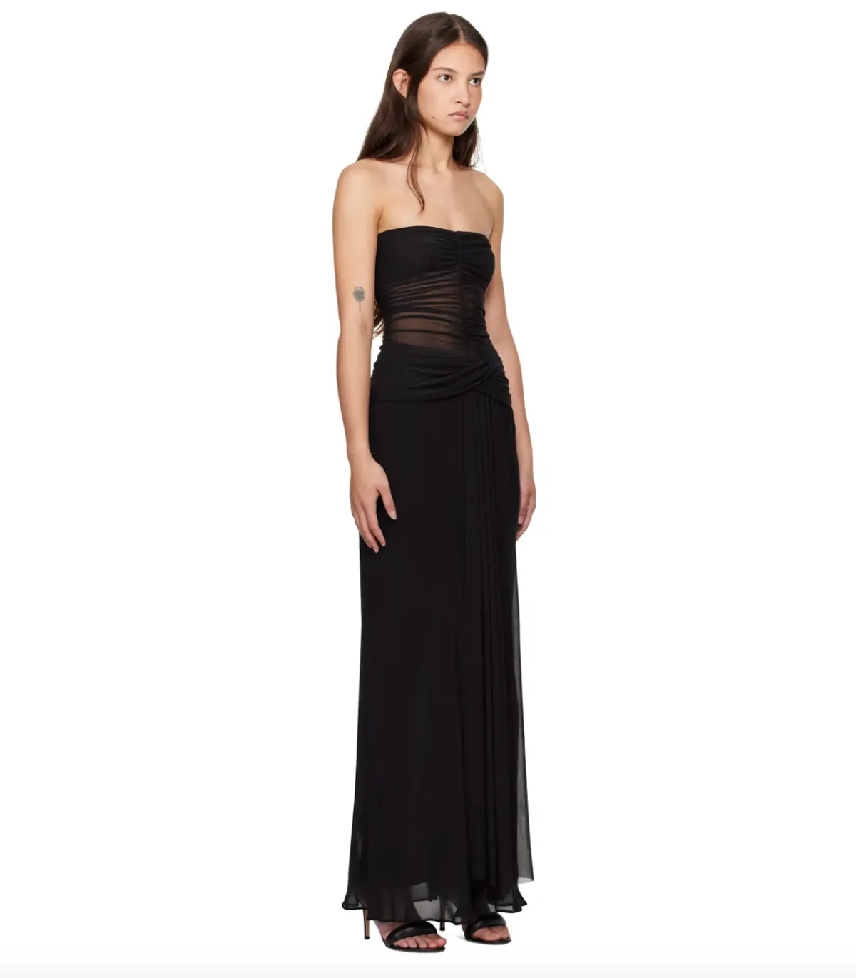 Bec & Bridge Noemi Strapless Dress in Black Size 8 - Image 4