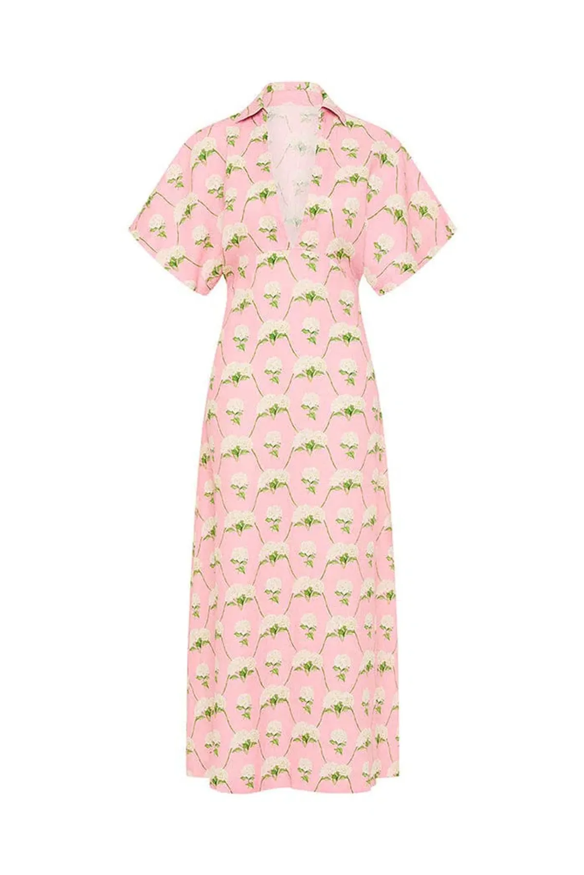 Palm Noosa Jasmine Midi Dress Diamond Hydrangea Size 12 - Image 5