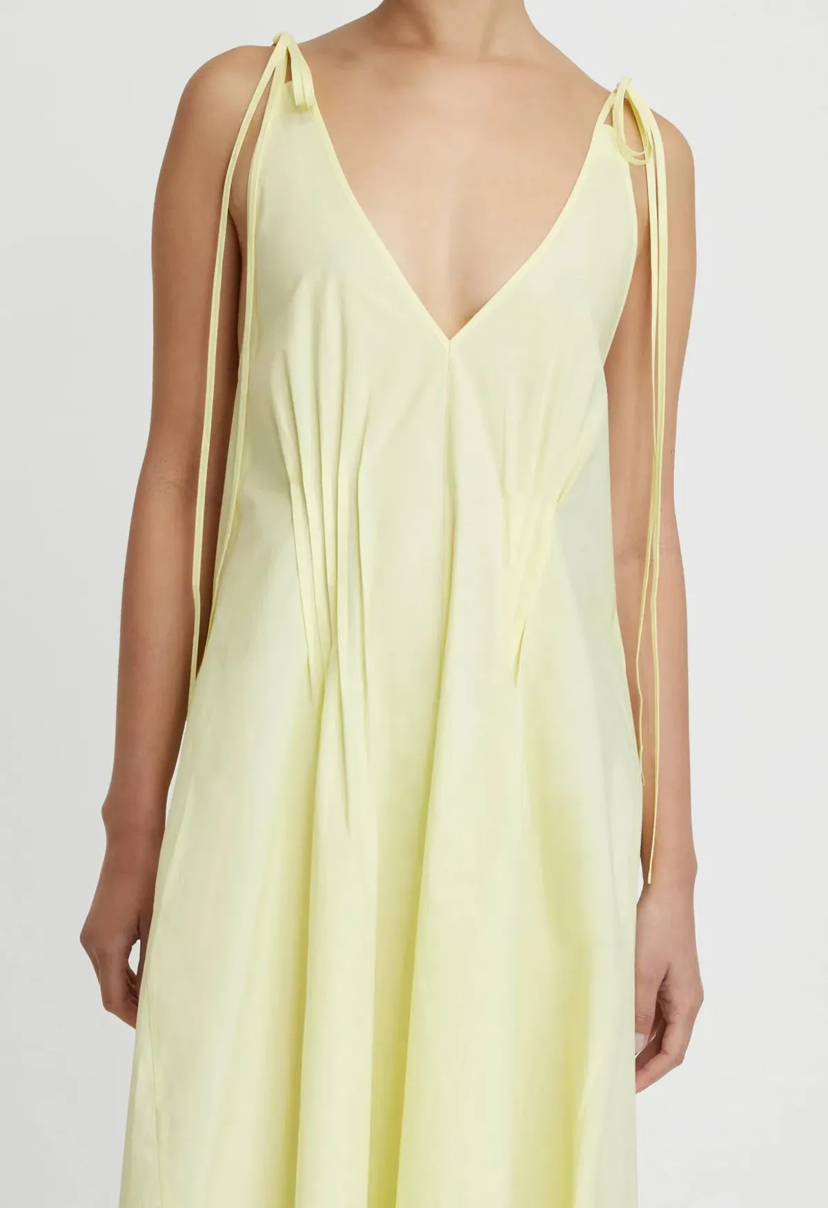 Lee Mathews Andy Maxi Dress Lemon Yellow Size 14 - Image 4