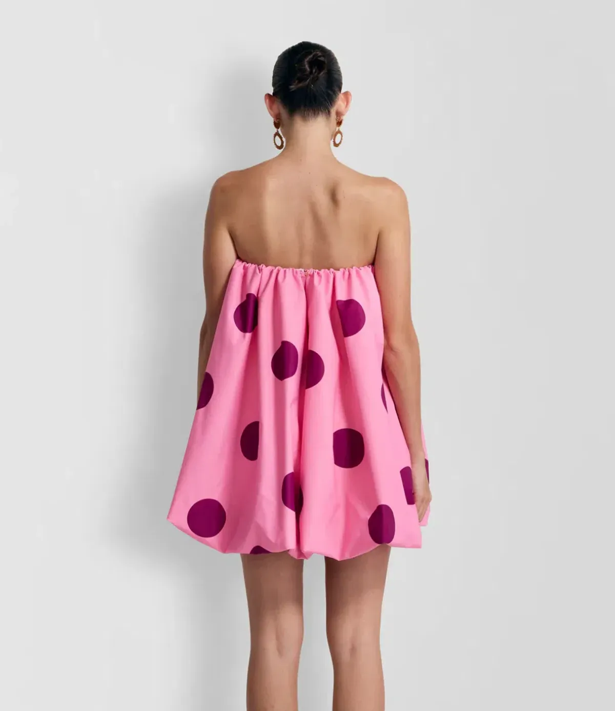 The Wolf Gang Gia Dress Mini Dress Pink Print Size 8 - Image 3