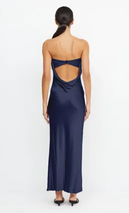Bec & Bridge Moon Dance Strapless Midi Dress in Ink Size 10 for rent on The Volte - image 2