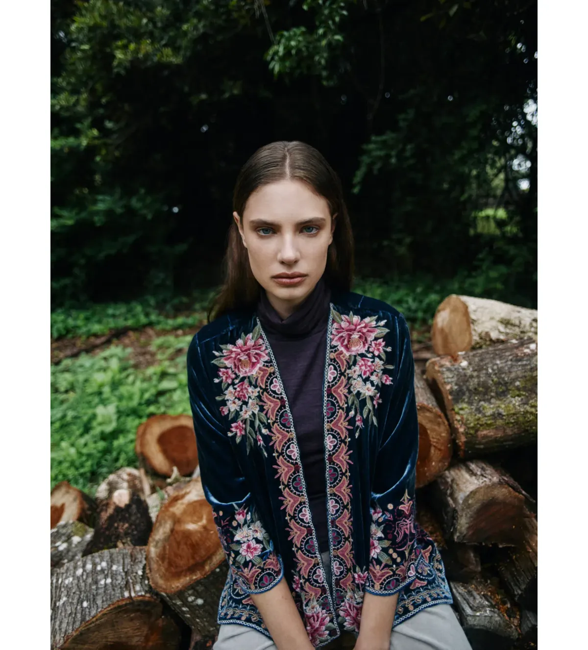 Johnny Was Joanna Velvet Bolero Size XL/AU 14  - Image 1