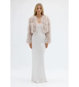 Bubish Manhattan Crop Jacket Blush Size 6-8 for rent on The Volte - image 1