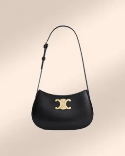 Celine Tilly Medium Calfskin Bag in Black for rent on The Volte - image 1
