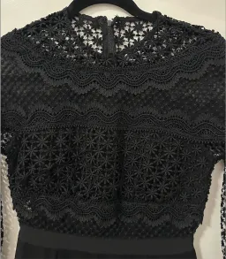 Self Portrait Aiden Lace Trim Mini Dress Size 4 US for rent on The Volte - image 2