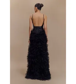 Meshki Magnolia Tiered Tulle Ruffle Dress Black Size  M/Au 10 for rent on The Volte - image 2