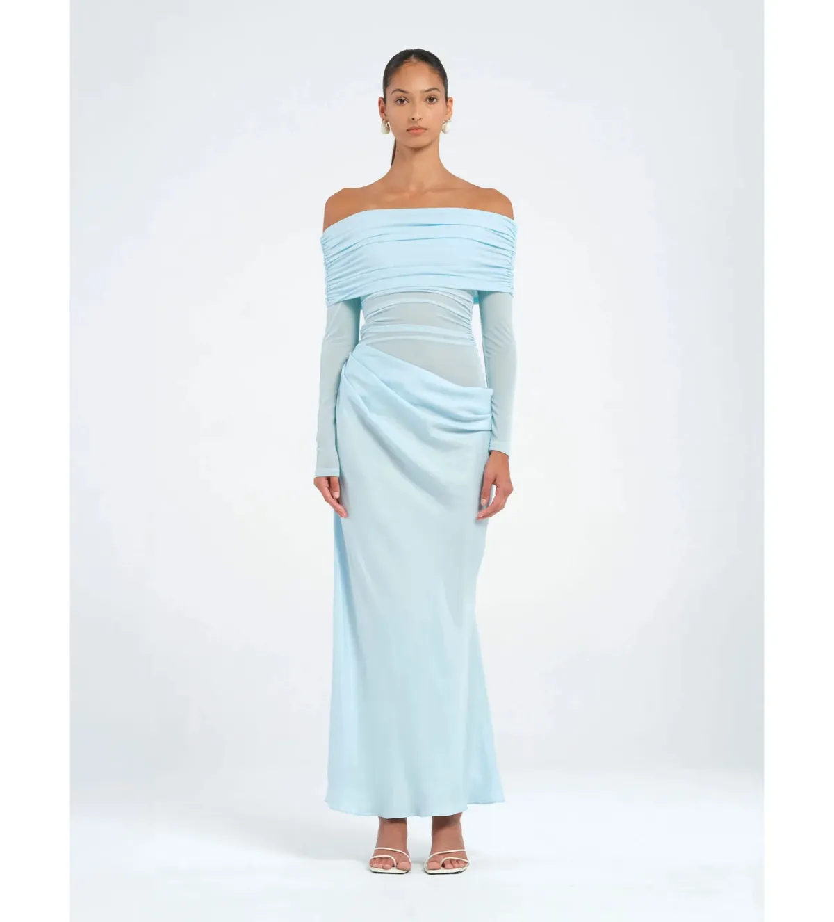 Benni Yasmin Maxi Dress Baby Blue Size 8 - Image 1