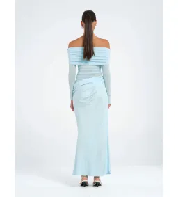 Benni Yasmin Maxi Dress Baby Blue Size 8 for rent on The Volte - image 3