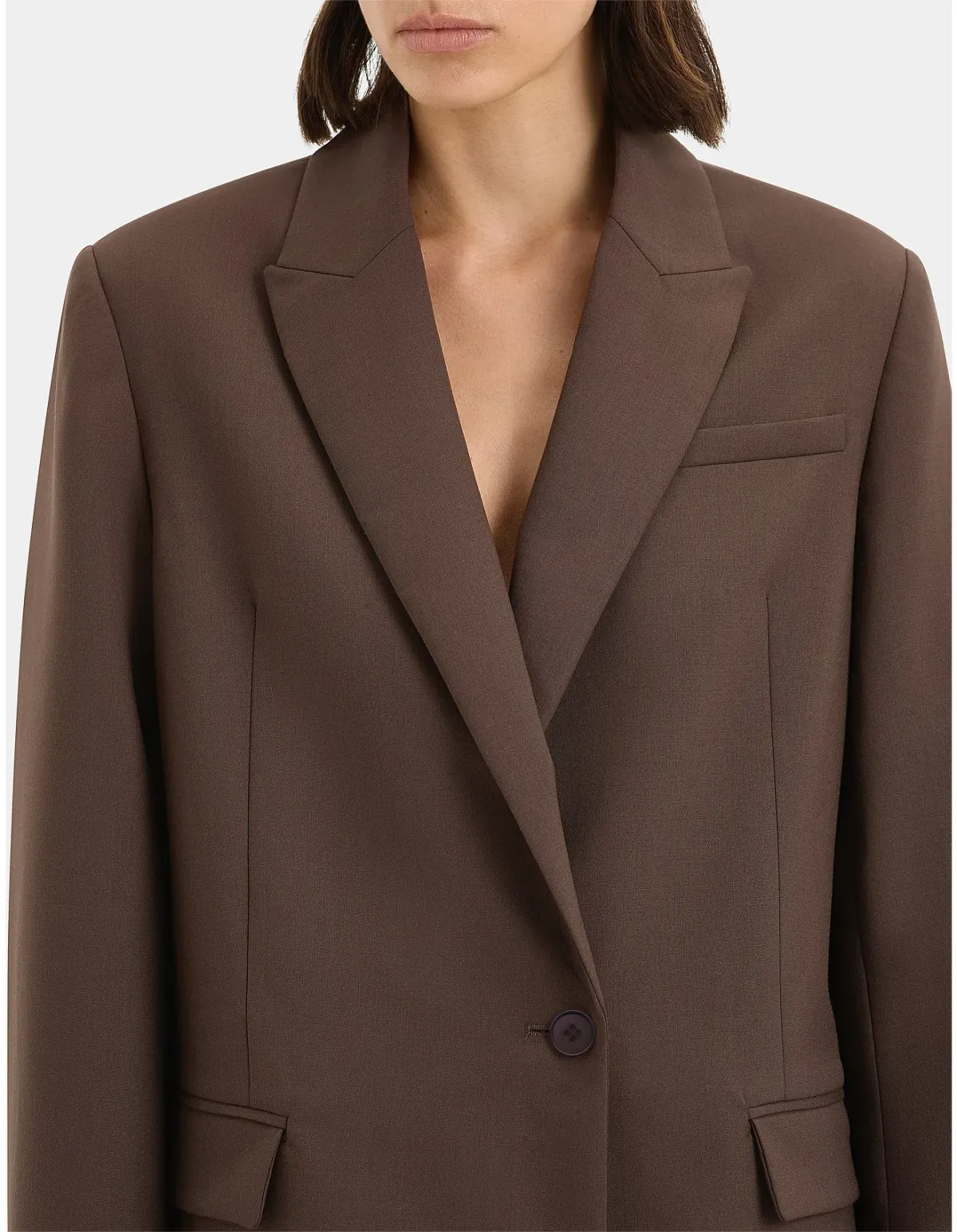 Sir the Label Dylan Blazer Chocolate Size AU 8 - Image 2