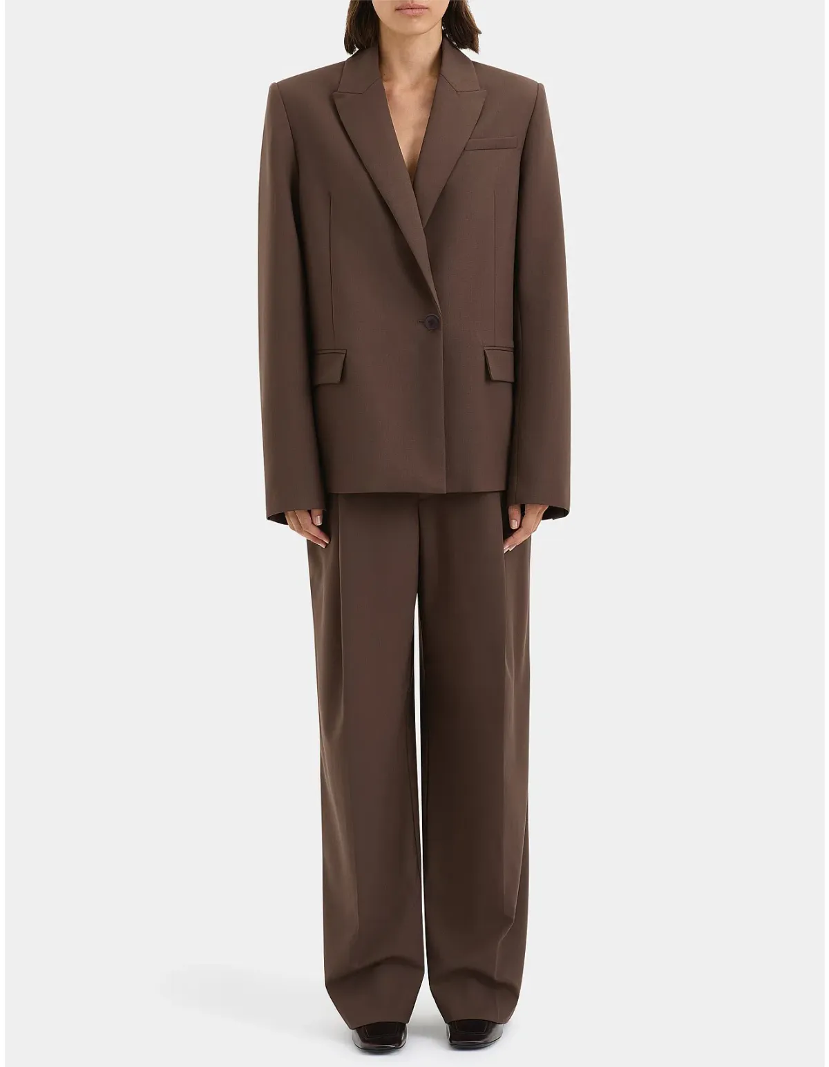 Sir the Label Dylan Blazer Chocolate Size AU 8 - Image 1