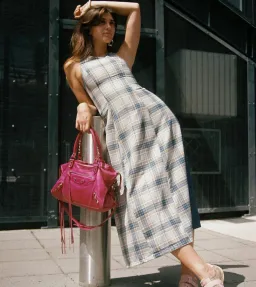 Katharina Lou Annabel Dress In Blue Beige Size 14  for rent on The Volte - image 5