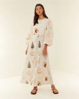 Palm Noosa Melrose Dress Shells Maxi Size AU 6 for rent on The Volte - image 2