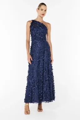 Manning Cartell Enchantment One Shoulder Dress Royal Blue Size AU 10 for rent on The Volte - image 3