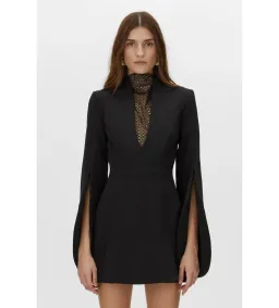 Camilla and Marc Sillage Lace Mini Dress Black Size AU 12 for rent on The Volte - image 4
