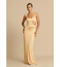 Arcina Ori Jetta Maxi Dress Butter Size AU 10 for rent on The Volte - image 1