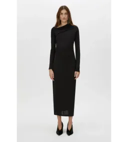 Camilla and Marc Mai Long Sleeve Midi Dress in Black Size AU 10 for rent on The Volte - image 1