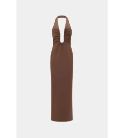 MISHA The Alusia Maxi Dress in Mink Size 8/S for rent on The Volte - image 5